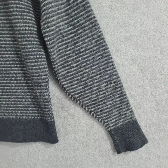 Vintage Jernat Gray Patterned Wool Blend Mock Sweater Women's Size M  4CT - Picture 5 of 7